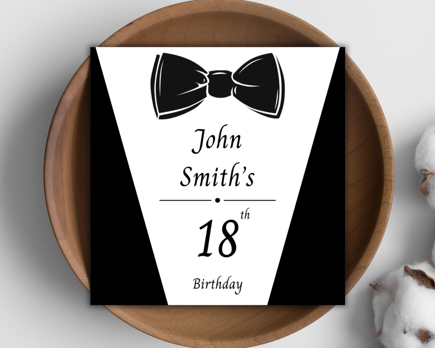 Personalised Tux Birthday Party Invitation